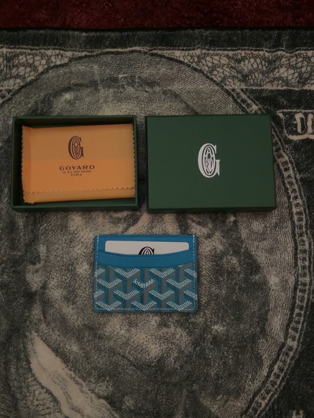 Goyard Blue Card Holder